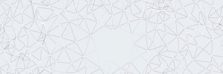 Obraz premium Intricate network of lines and shapes in various forms of triangles and hexagons forming a cohesive whole, texture, style