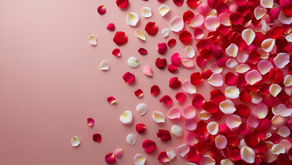 Petal Scatter back ground for valentine day 