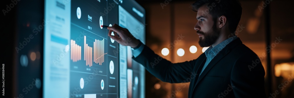 Poster Business Analytics and Data Visualization in a Modern Workspace A Comprehensive Overview of How Companies Leverage Data for Insight and Growth through Innovative Charts and Executive Dashboards