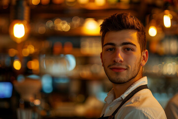 Obraz premium Generative AI Image of a Fast Food Chef in a Kitchen with a Focus on a Burger or fastfood eatery settings