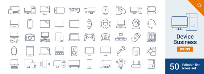 Device icons Pixel perfect. computer ,phone ,tablet, ...	

