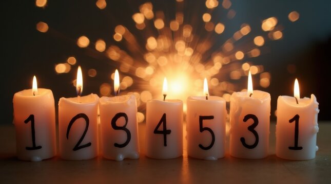 Countdown Candles Melting