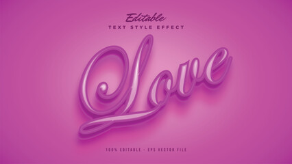 Love 3d text style effect