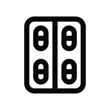 recommend clip art: pill icon. vector line icon for your website, mobile, presentation, and logo design.