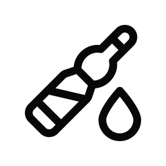 ampoule icon. vector line icon for your website, mobile, presentation, and logo design.