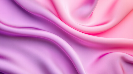 Obraz premium Soft satin fabric in elegant pink and purple hues, perfect for backgrounds, fashion, or design projects that require luxury and sophistication.