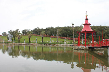 Fototapeta premium park buddha Eden Garden in Obidos region in portugal on march 23, ‎2013