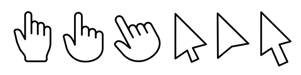 Click icon. Computer cursor icon