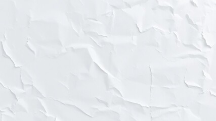 Obraz premium Distressed paper texture with abstract white crumpled and creased surface, recycle paper background, rough paper