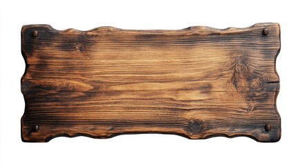 Naklejka premium Rustic Wooden Sign with Natural Grain and Unique Shape, Ideal for Home Décor, Craft Projects, and Custom Sign Making in Various Settings and Themes