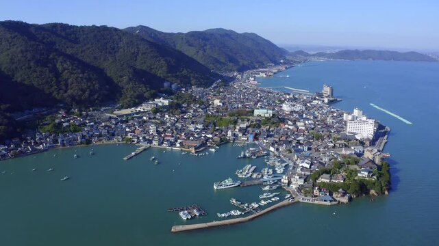 鞆の浦の空撮