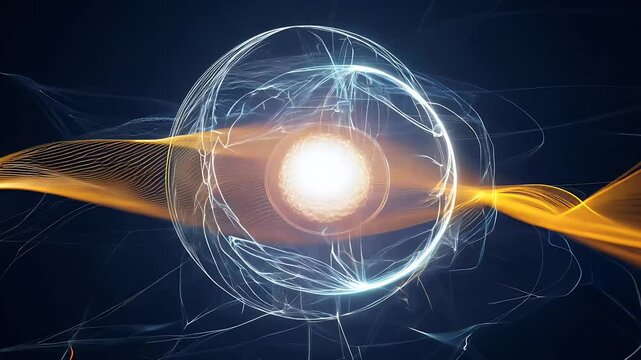 science technology perfect futuristic scientific es earth planet space globe astronomy network atom future nuclear illuminated ball power glowing concept particle sound tech circle glistering