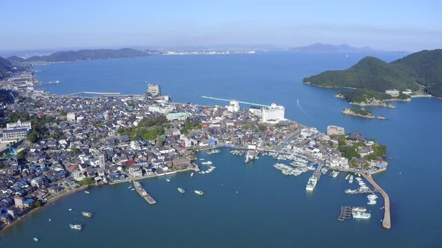 鞆の浦の空撮