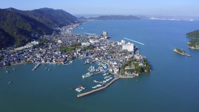 鞆の浦の空撮