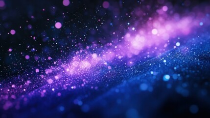 Blue and purple fireworks on a dark background, with clear space for writing below.