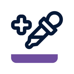 dropper icon. vector dual tone icon for your website, mobile, presentation, and logo design.