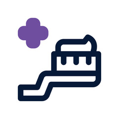 toothpaste icon. vector dual tone icon for your website, mobile, presentation, and logo design.