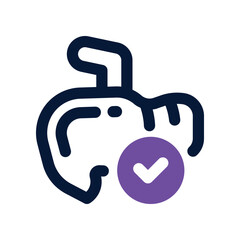 liver icon. vector dual tone icon for your website, mobile, presentation, and logo design.