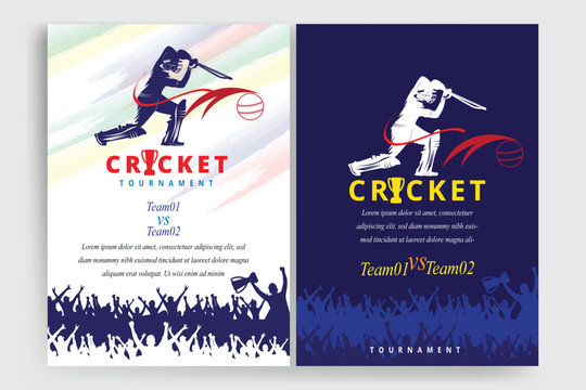 illustration of a cricket invitation card