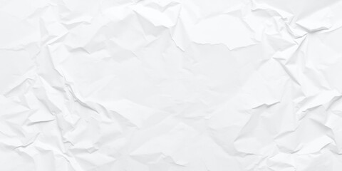 Obraz premium Crinkled and crumpled white paper with subtle texture, paper, vintage
