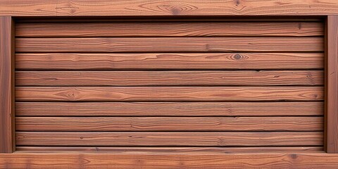 Fototapeta premium Smoked cedar wood slats on a wooden frame background, warm atmosphere, rustic aesthetic, cozy interior
