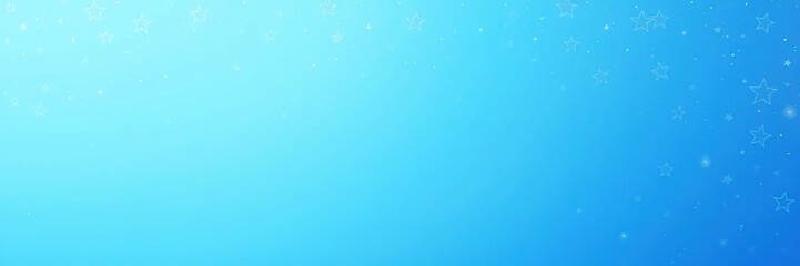 Light blue abstract gradient with stars and clouds, futuristic background, astronomy background