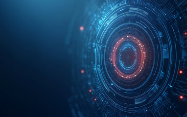 Obraz premium Future technology and artificial intelligence chip business background