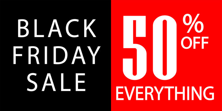 Black Friday Sale Discount Banner Transparent background