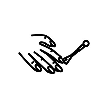recommend clip art: manicure icon vector, line style icon