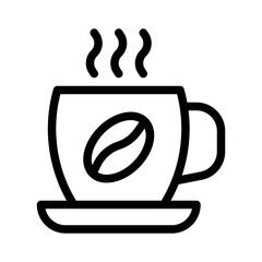 coffee cup line icon