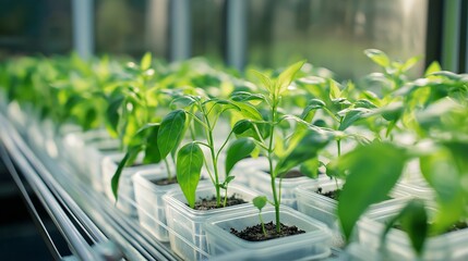 Obraz premium Close up of mineral fertilizers, Growing Sweet Pepper