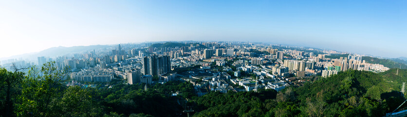 City view of Buji, Longgang District, Shenzhen City, Guangdong Province, China
