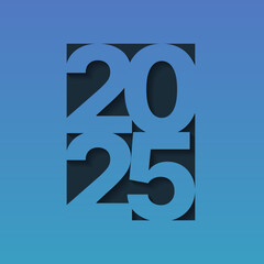 2025 Happy New Year or Christmas background. Creative design for greetings card, flyers, invitation, posters, brochure, banners, calendar