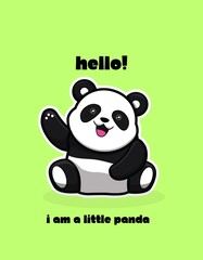 I am a cute panda