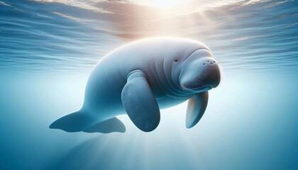 Naklejka premium Marine Conservation through realistic 3D Visualization