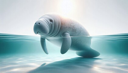 Naklejka premium Marine Conservation through realistic 3D Visualization