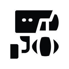 cctv icon. vector glyph icon for your website, mobile, presentation, and logo design.