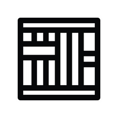 jail icon. vector line icon for your website, mobile, presentation, and logo design.