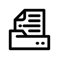 folder icon. vector line icon for your website, mobile, presentation, and logo design.