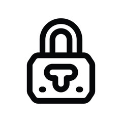 padlock icon. vector line icon for your website, mobile, presentation, and logo design.