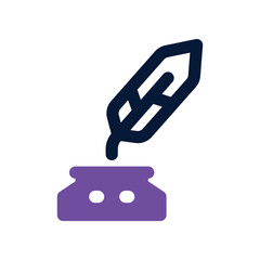 ink icon. vector dual tone icon for your website, mobile, presentation, and logo design.