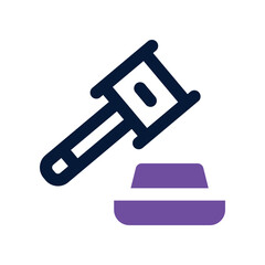 auction icon. vector dual tone icon for your website, mobile, presentation, and logo design.