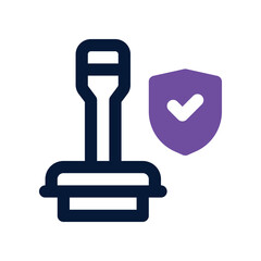 stamp icon. vector dual tone icon for your website, mobile, presentation, and logo design.