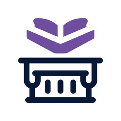 pillar icon. vector dual tone icon for your website, mobile, presentation, and logo design.