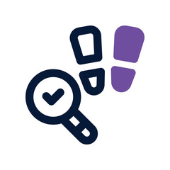 investigation icon. vector dual tone icon for your website, mobile, presentation, and logo design.