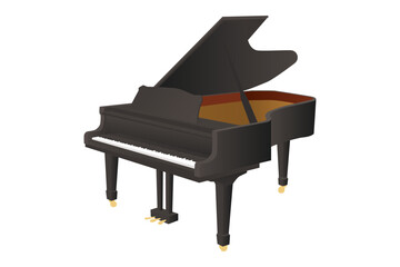 Realistic piano illustration © SUE