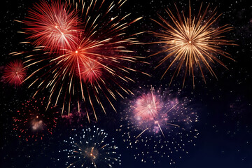 Obraz premium fireworks event