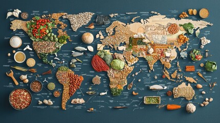 Mapping global food distribution a detailed overview of food security networks worldwide