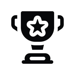 trophy icon. vector glyph icon for your website, mobile, presentation, and logo design.