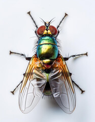 Fototapeta premium fly on white background